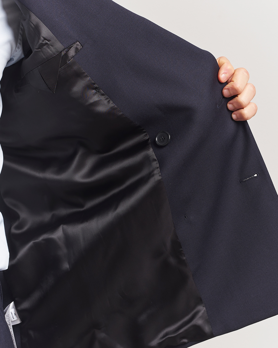 Hombres | Blazers | Filippa K | Patch Pocket Double Breasted Blazer Navy