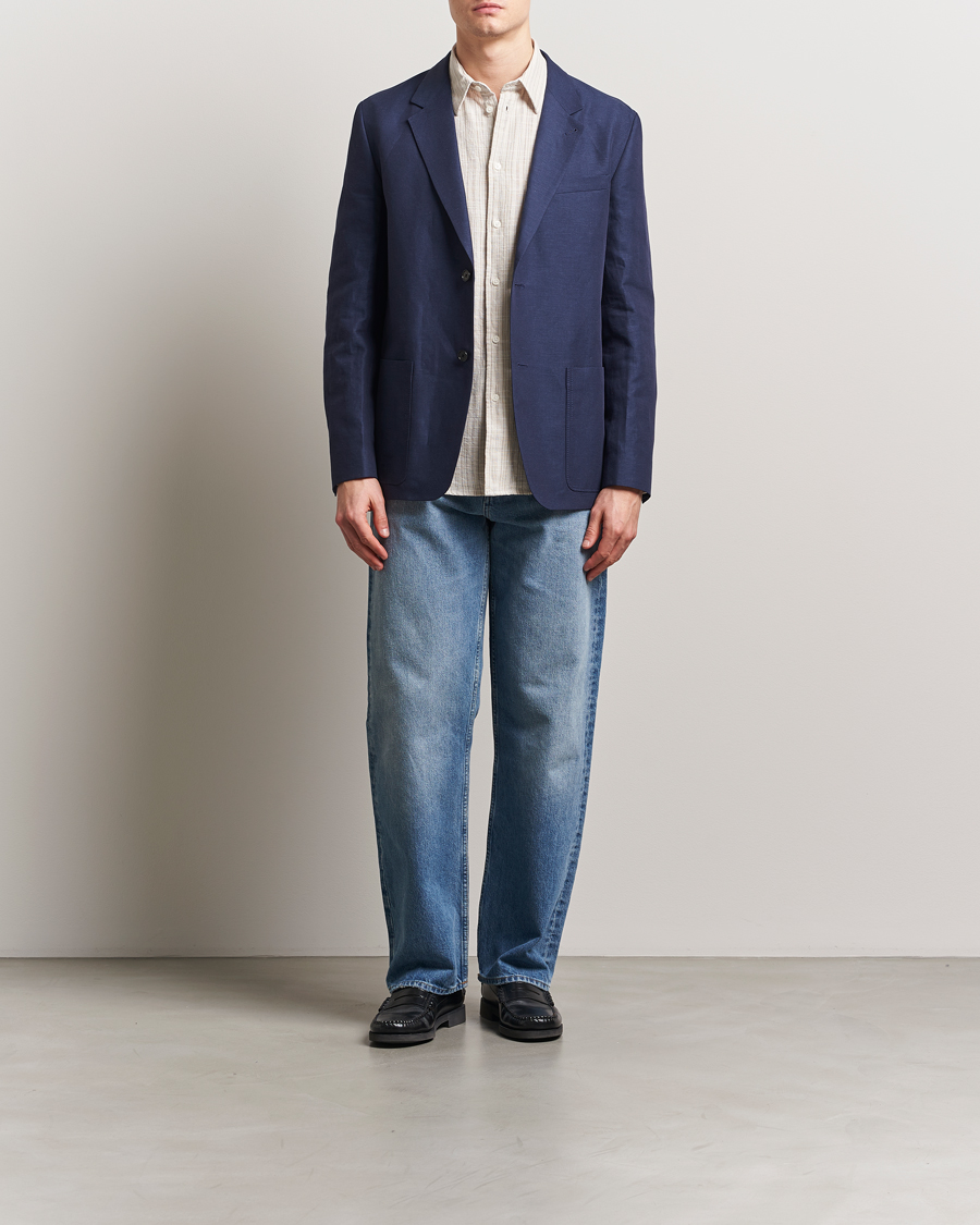 Hombres | Blazers | Filippa K | Patch Pocket Blazer Navy
