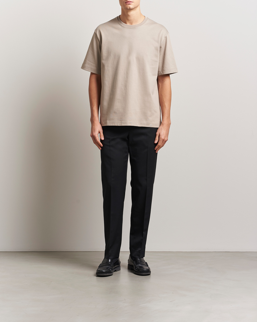 Hombres | Pantalones | Filippa K | Troy Tailored Drawstring Trousers Black