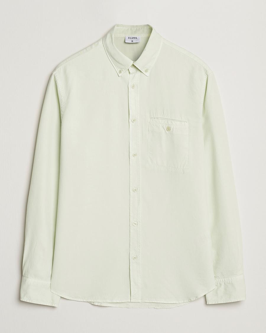 Hombres | Camisas | Filippa K | Zachary Lyocell Shirt Pastel Green