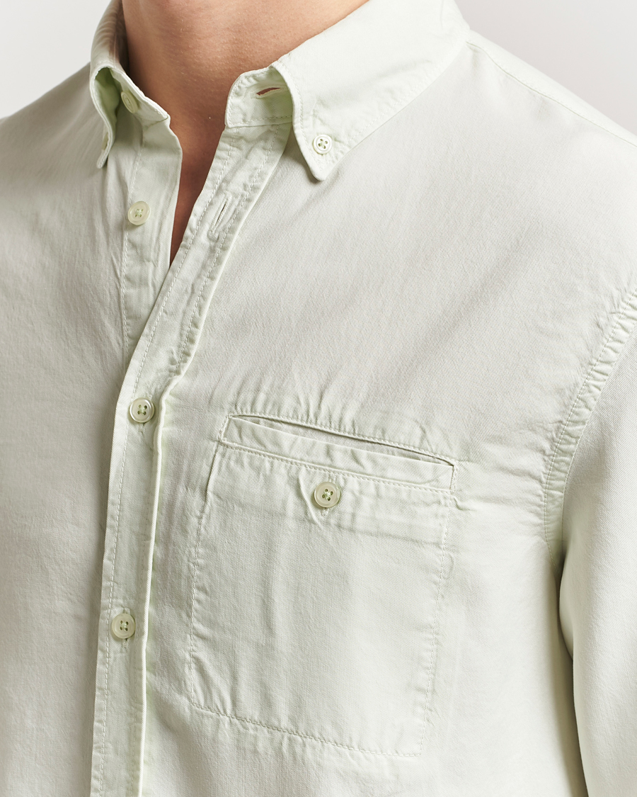 Hombres | Camisas | Filippa K | Zachary Lyocell Shirt Pastel Green