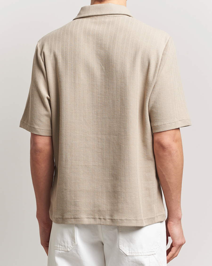 Hombres | Polos | Filippa K | Cotton Jersey Polo Faded Khaki