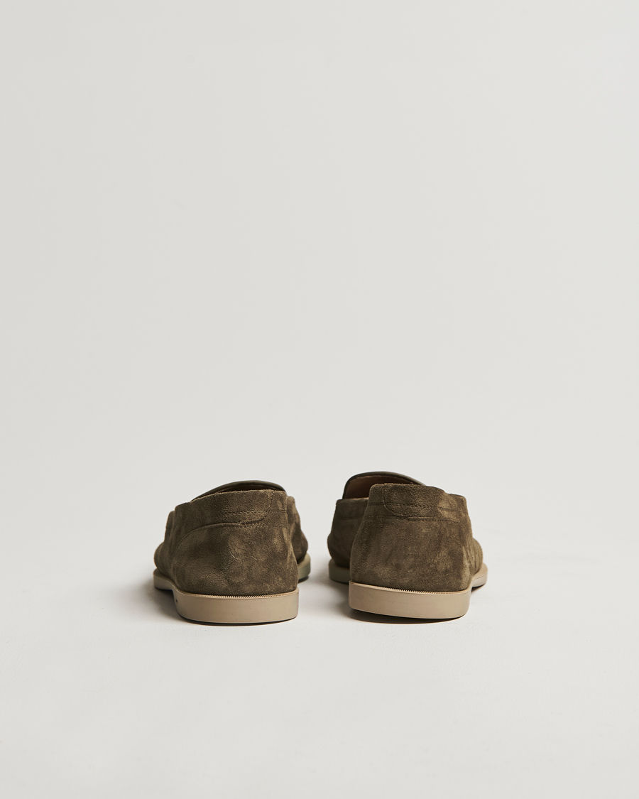 Hombres | John Lobb Pace Unlined Loafers Olive | John Lobb | Pace Unlined Loafers Olive