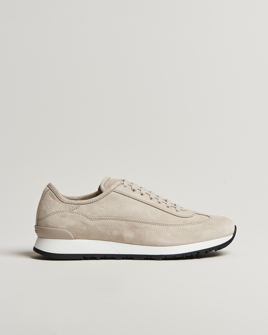 Hombres | John Lobb Foundry Luxury Running Sneakers Sand | John Lobb | Foundry Luxury Running Sneakers Sand
