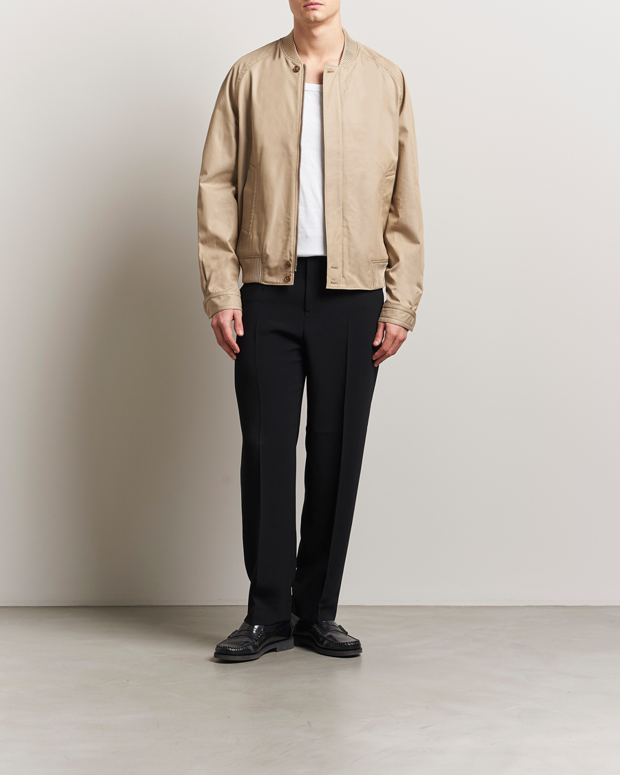 Hombres | Abrigos y chaquetas | Filippa K | Cotton Track Jacket Khaki Beige