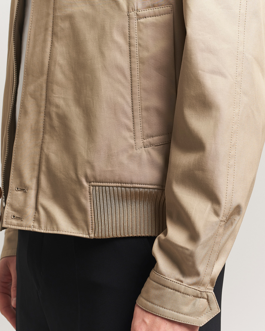 Hombres | Abrigos y chaquetas | Filippa K | Cotton Track Jacket Khaki Beige