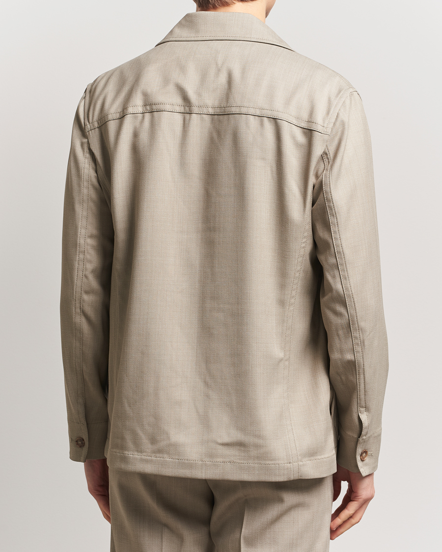 Hombres | Abrigos y chaquetas | Filippa K | Work Shirt Jacket Sage Melange
