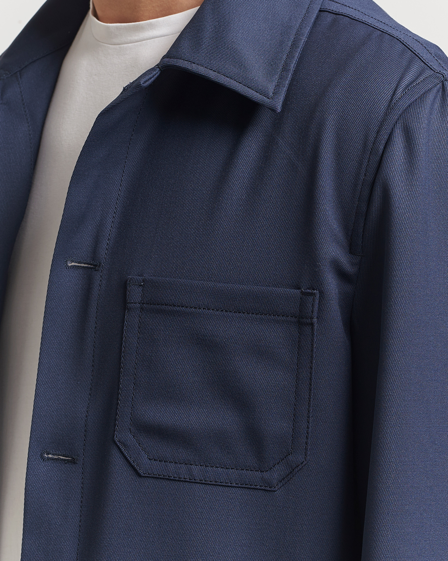 Hombres | Abrigos y chaquetas | Filippa K | Work Shirt Jacket Dusk Blue