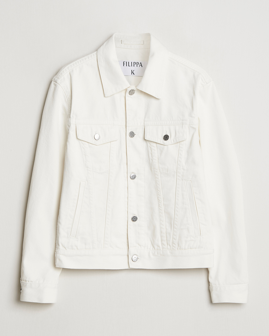 Hombres | Abrigos y chaquetas | Filippa K | Classic Jean Jacket Ecru Wash