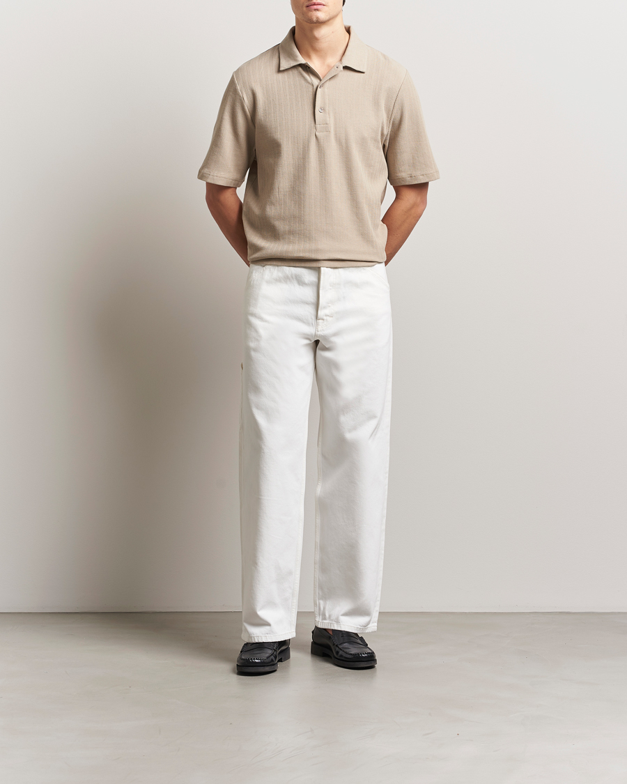 Hombres | Vaqueros | Filippa K | Baggy Jeans Ecru Wash