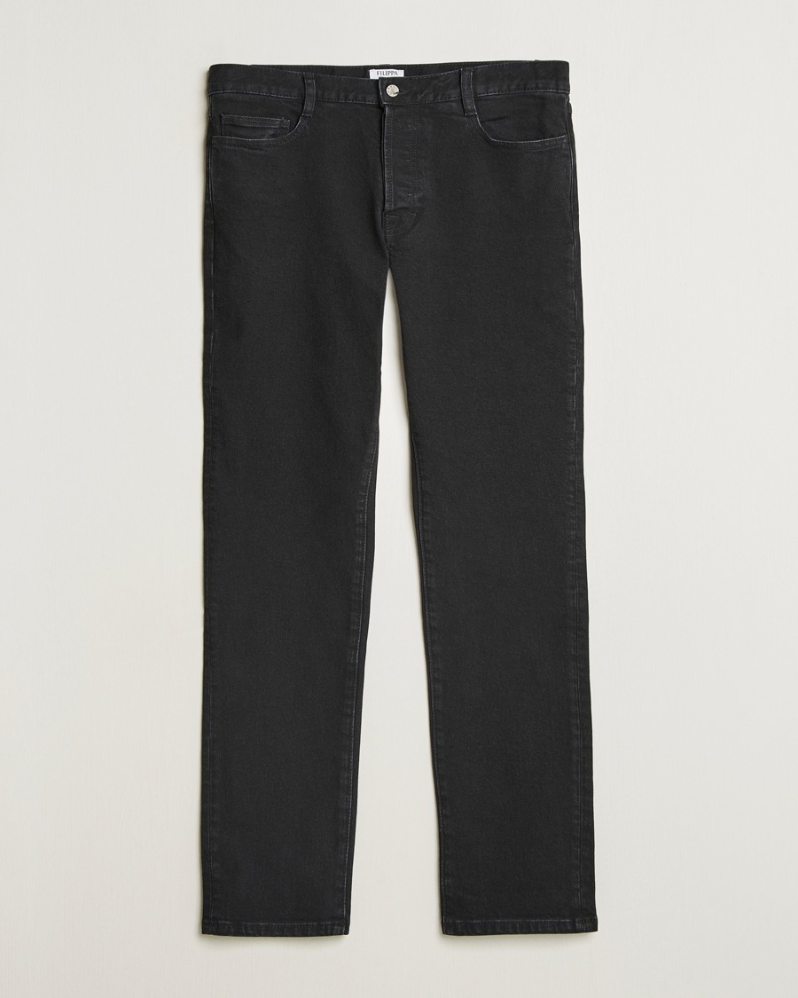 Hombres | Vaqueros | Filippa K | Slim Straight Jeans Washed Black