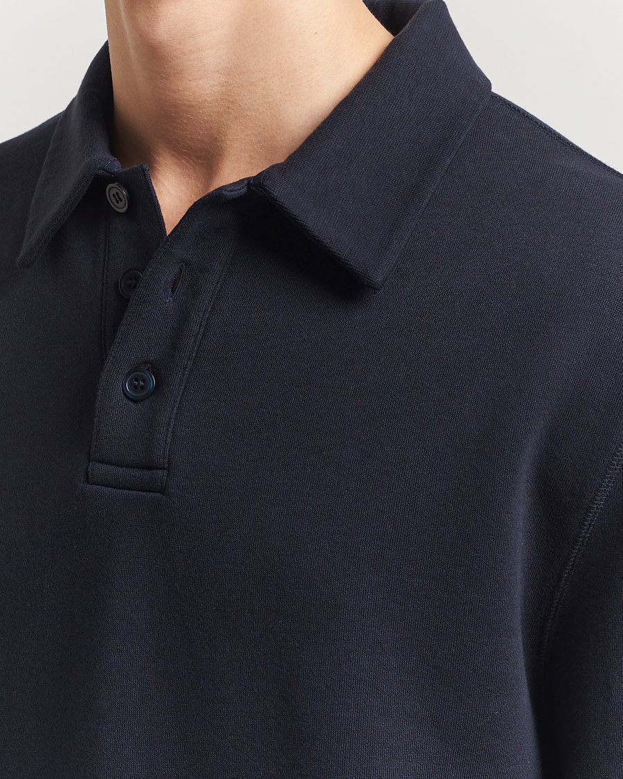 Hombres | Jerséis y prendas de punto | Filippa K | Polo Sweatshirt Navy