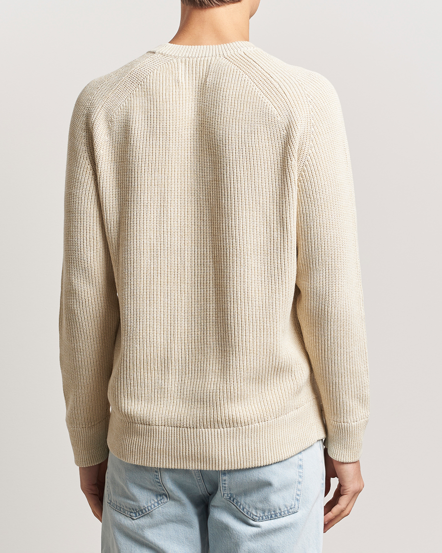 Hombres | Jerséis y prendas de punto | NN07 | Jacobo Cotton Knitted Sweater Ivory
