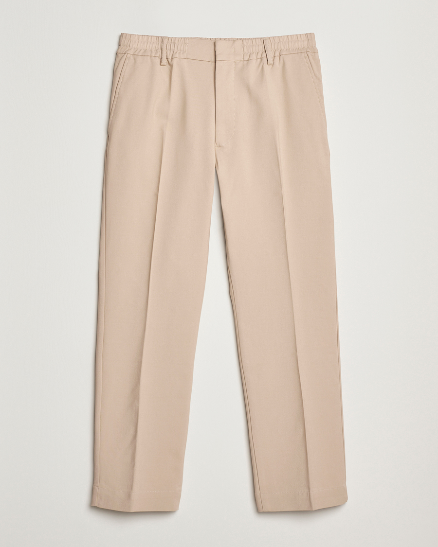 Hombres | Pantalones | NN07 | Billie Cotton Drawstring Trousers White Pepper