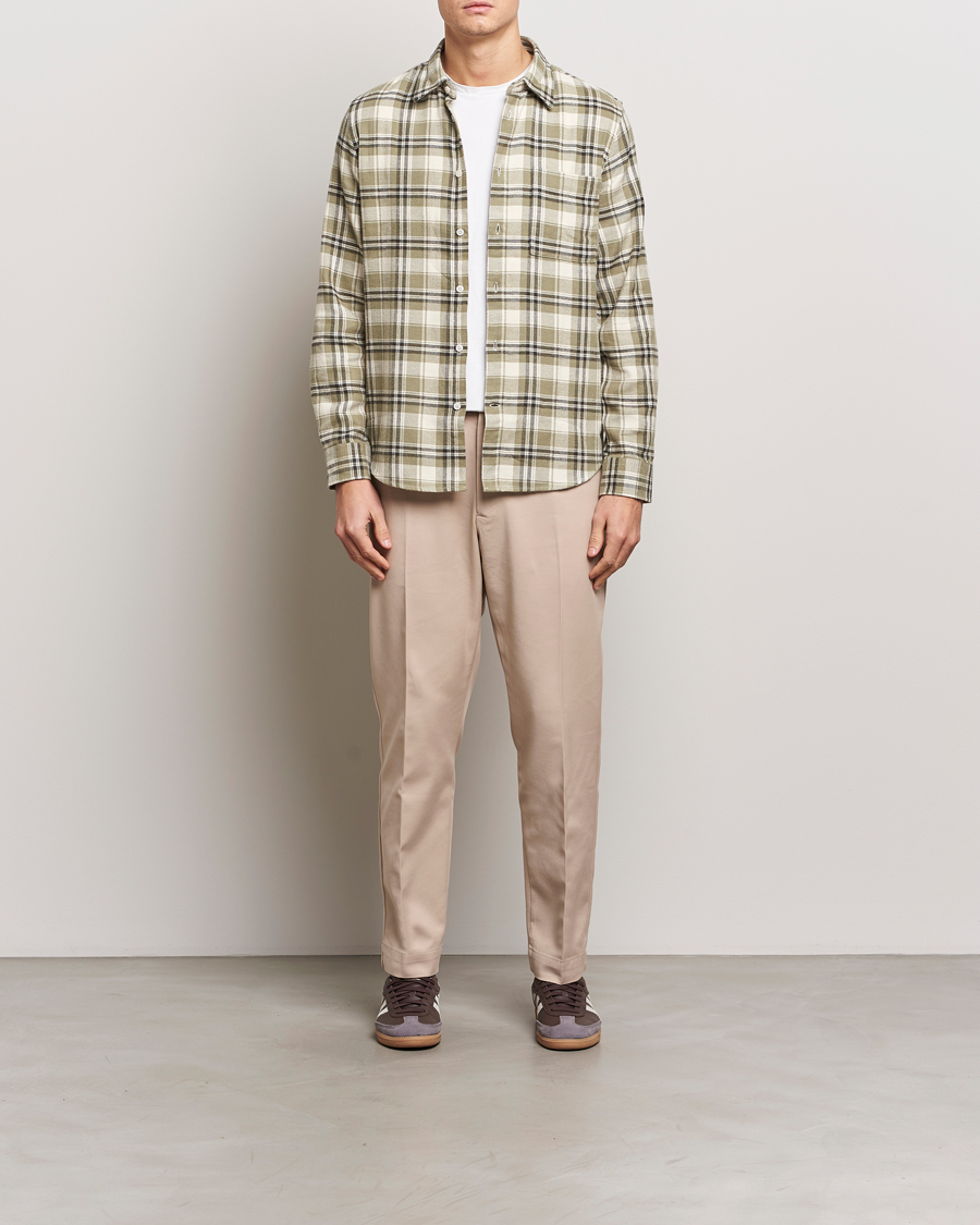 Hombres | Pantalones | NN07 | Billie Cotton Drawstring Trousers White Pepper