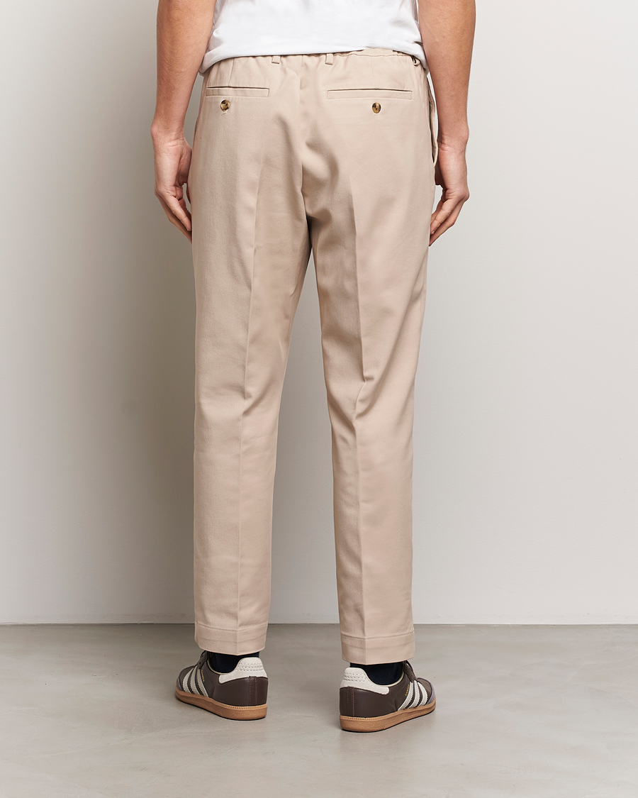Hombres | Pantalones | NN07 | Billie Cotton Drawstring Trousers White Pepper