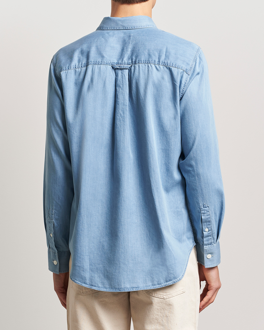 Hombres | Camisas | NN07 | Colby Denim Shirt Bleached Indigo