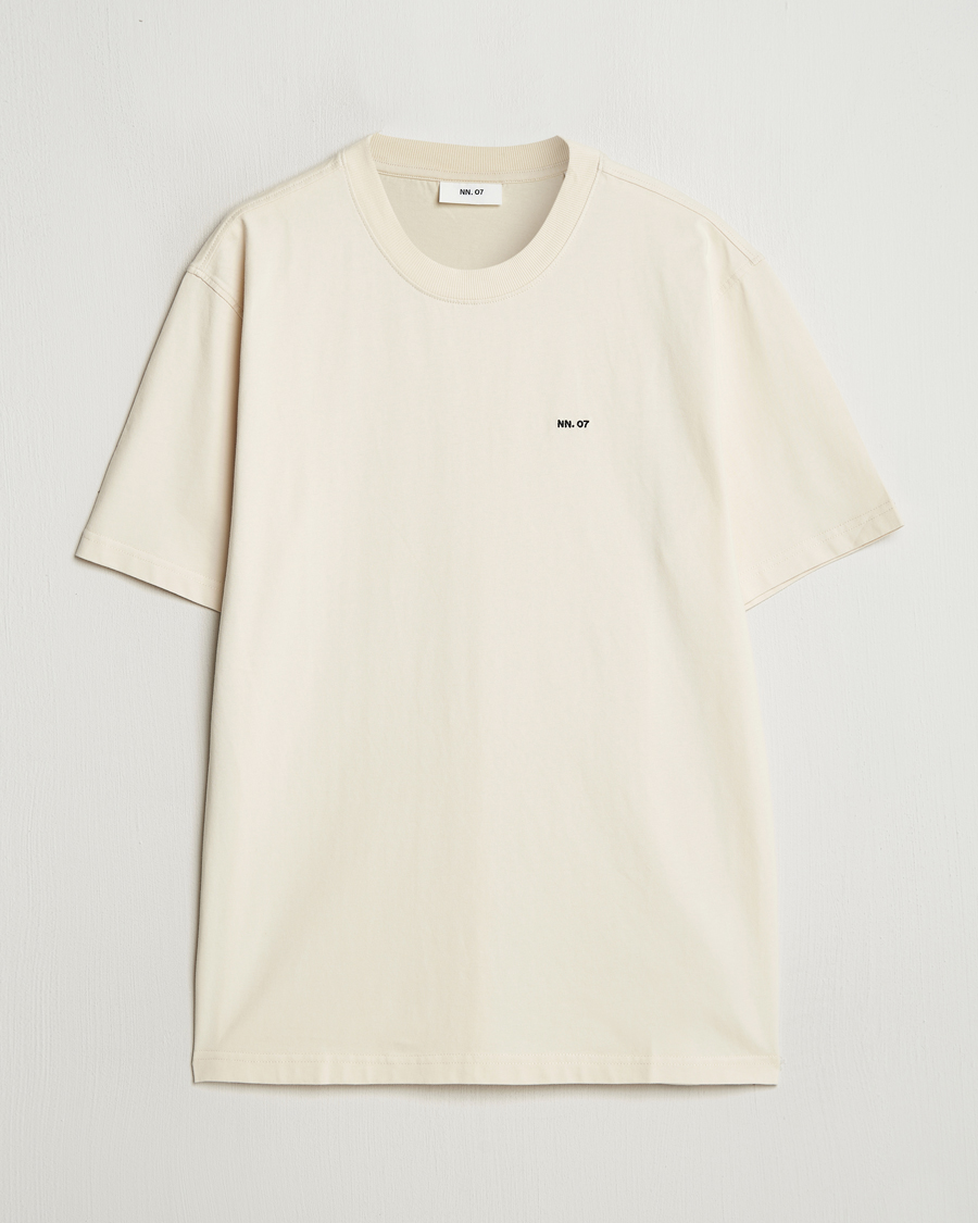 Hombres | Camisetas | NN07 | Adam Logo Crew Neck T-Shirt Ivory