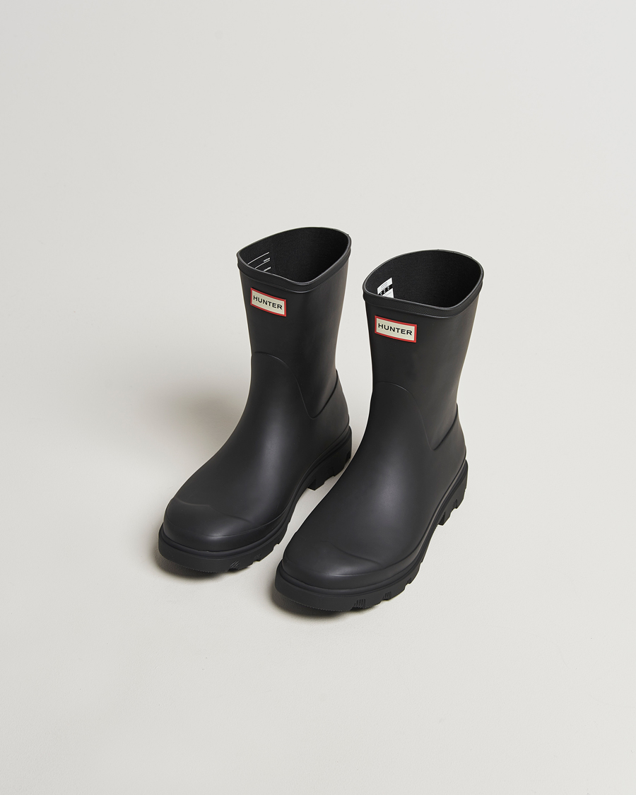 Hombres | Sobrecubiertas | Hunter Boots | Downpour Short Boot Black