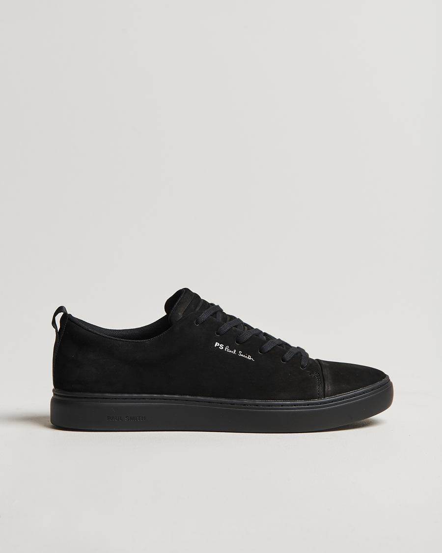 Hombres | PS Paul Smith Lee Cap Toe Suede Sneaker Black | PS Paul Smith | Lee Cap Toe Suede Sneaker Black