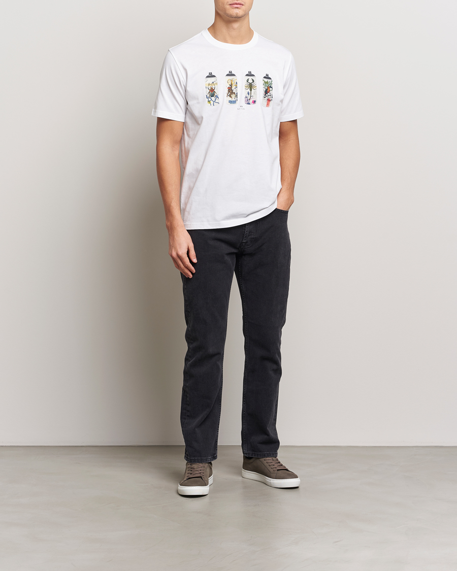 Hombres | Camisetas | PS Paul Smith | Spray Cans Crew Neck T-Shirt White