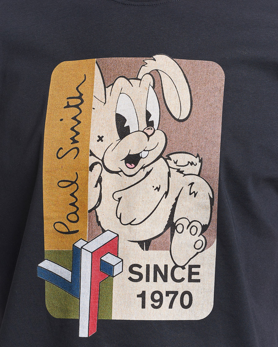Hombres | Camisetas | PS Paul Smith | 70's Bunny Crew Neck T-Shirt Navy