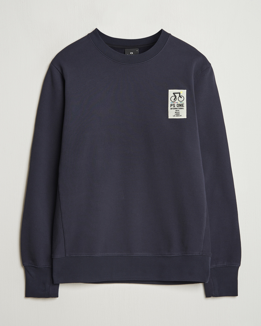 Hombres | Jerséis y prendas de punto | PS Paul Smith | One Bike Crew Neck Sweatshirt Navy