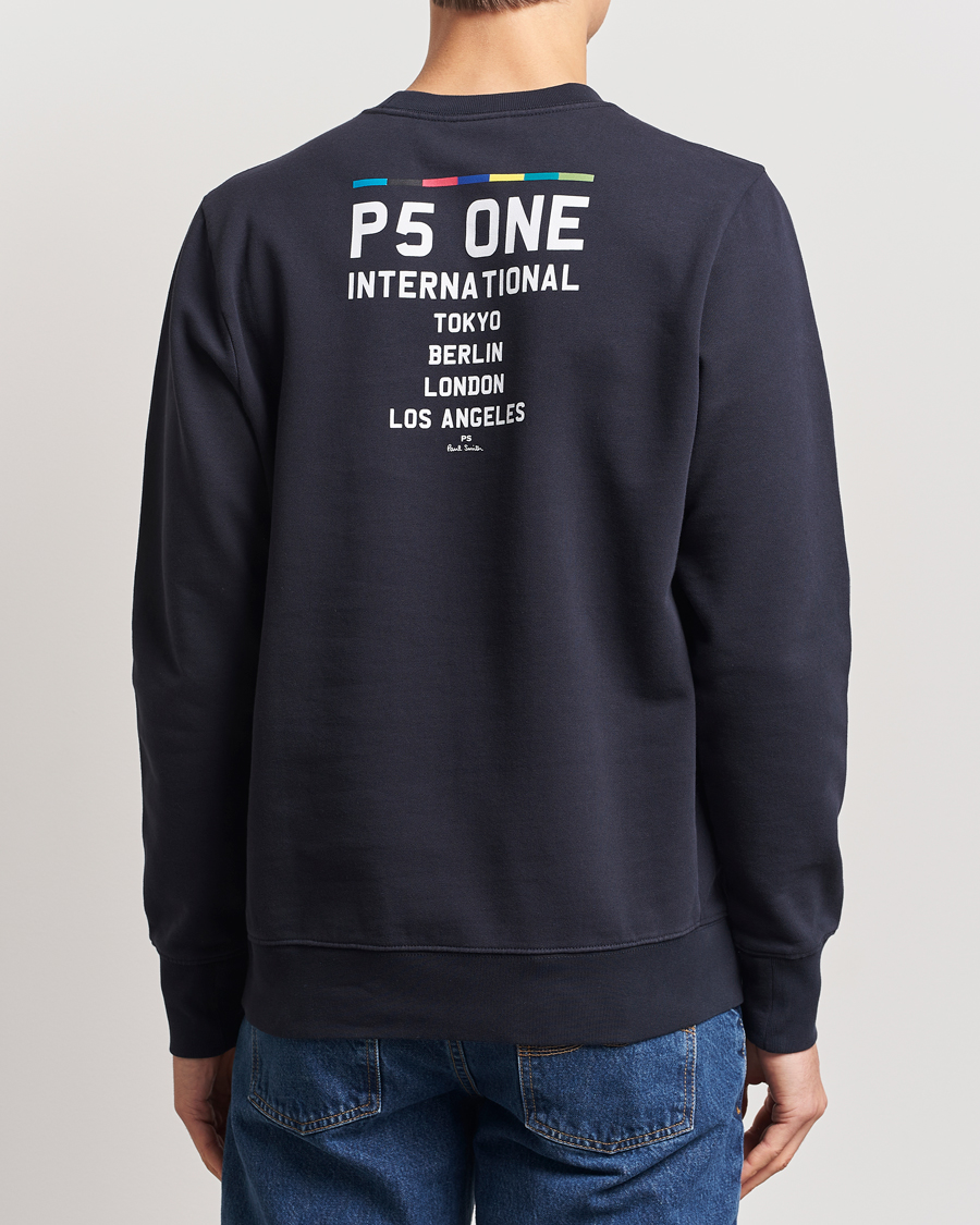 Hombres | Jerséis y prendas de punto | PS Paul Smith | One Bike Crew Neck Sweatshirt Navy