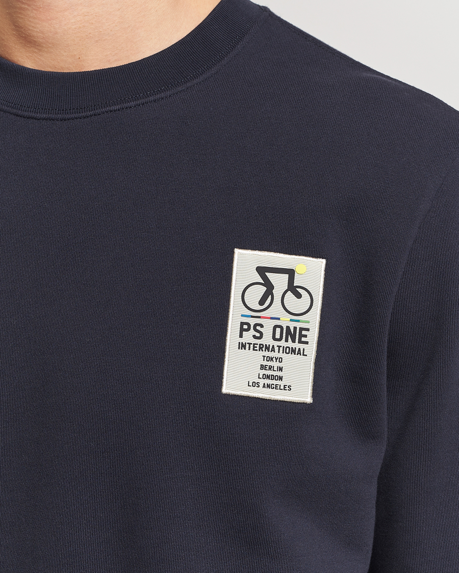 Hombres | Jerséis y prendas de punto | PS Paul Smith | One Bike Crew Neck Sweatshirt Navy