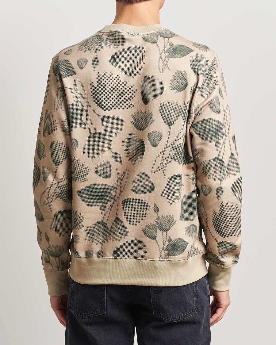Hombres | Jerséis y prendas de punto | PS Paul Smith | Flower Printed Crew Neck Sweatshirt Light Brown