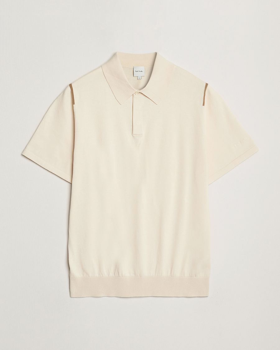 Hombres | Polos | Paul Smith | Cotton Knitted Polo White