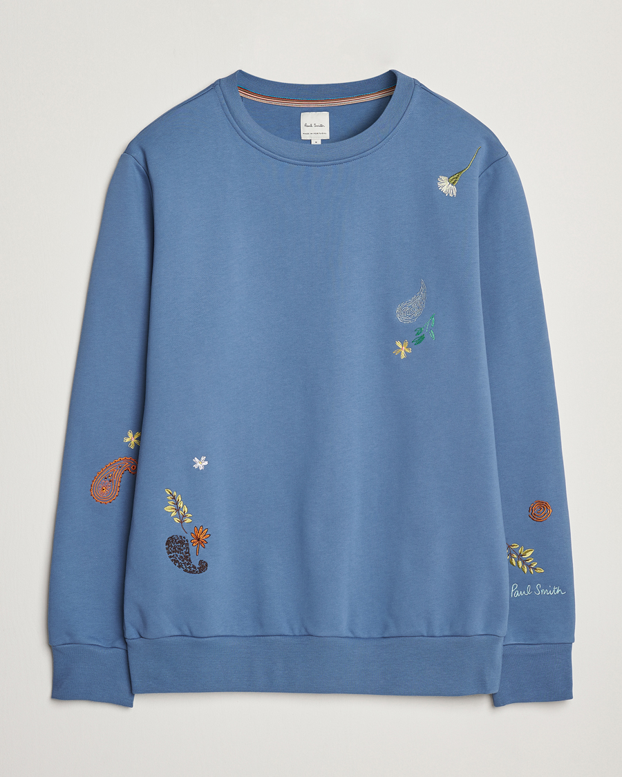 Hombres | Jerséis y prendas de punto | Paul Smith | Embroidered Sweatshirt Blue