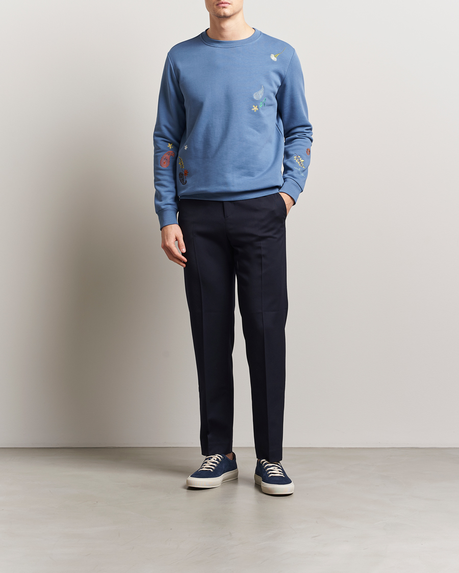 Hombres | Jerséis y prendas de punto | Paul Smith | Embroidered Sweatshirt Blue