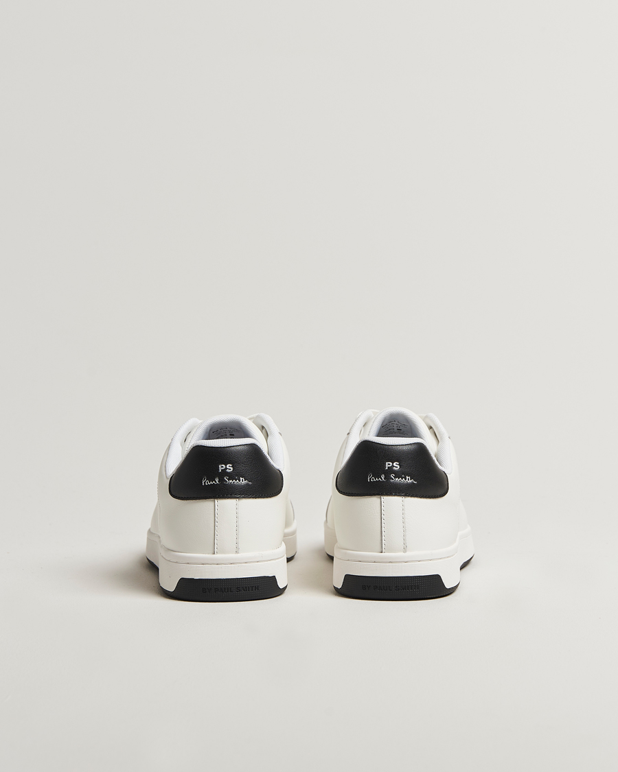 Hombres | PS Paul Smith Albany Leather Sneaker White/Black | PS Paul Smith | Albany Leather Sneaker White/Black