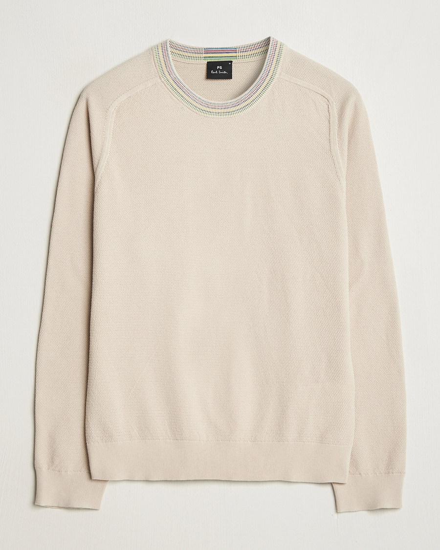 Hombres | Jerséis y prendas de punto | PS Paul Smith | Cotton Knitted Sweater Off White