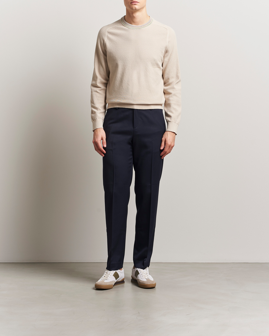Hombres | Jerséis y prendas de punto | PS Paul Smith | Cotton Knitted Sweater Off White