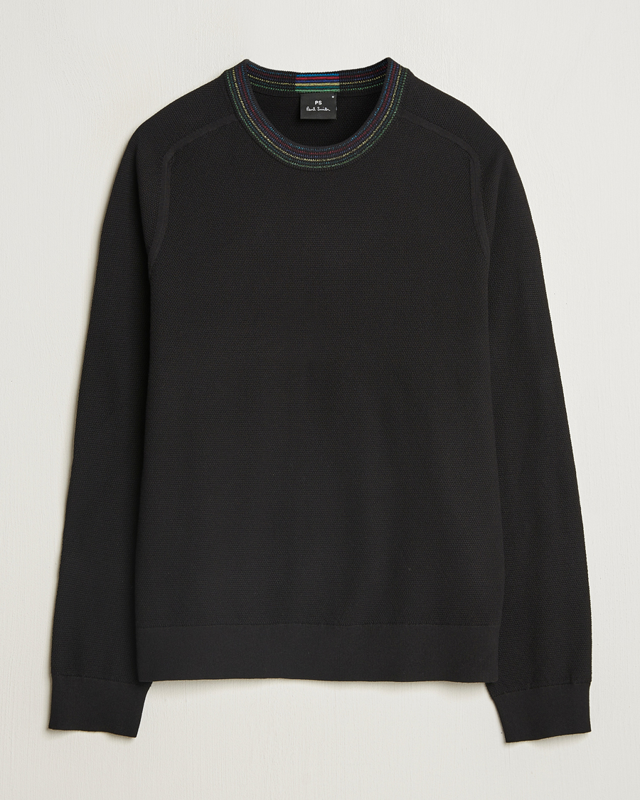 Hombres | Jerséis y prendas de punto | PS Paul Smith | Cotton Knitted Sweater Black