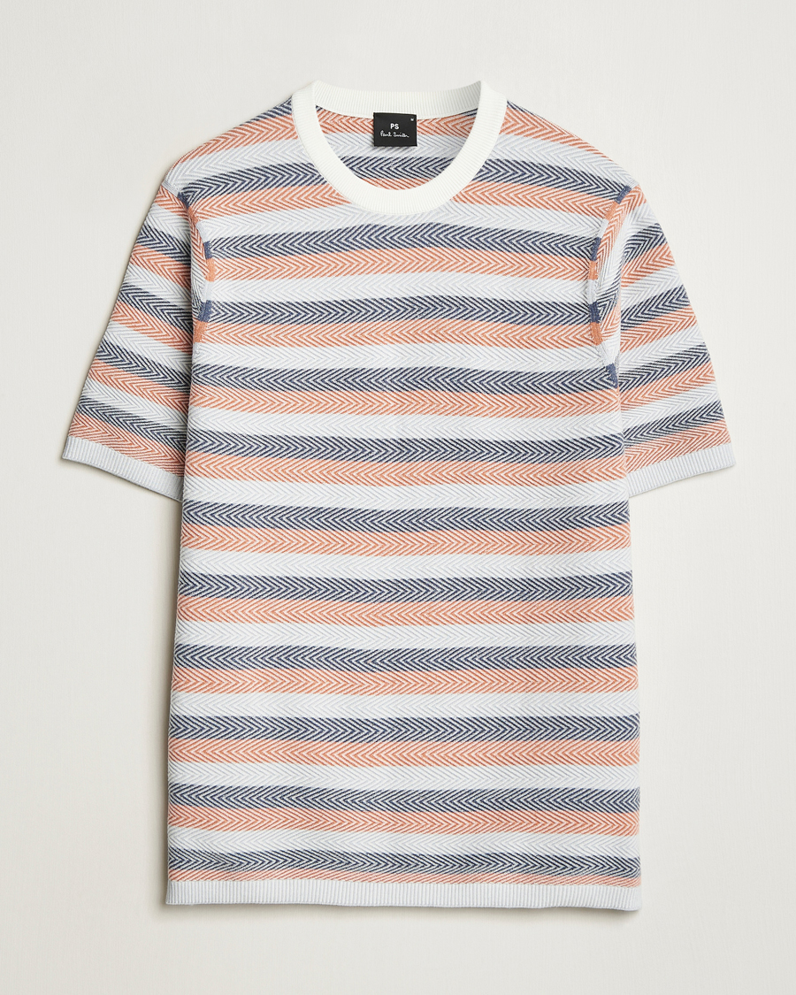 Hombres | Camisetas | PS Paul Smith | Striped Knitted T-Shirt Multi