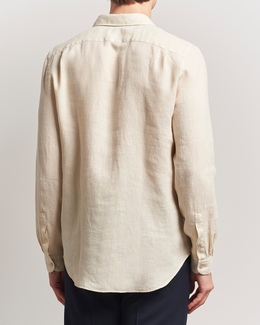 Hombres | Camisas | PS Paul Smith | Tailored Fit Linen Shirt Beige