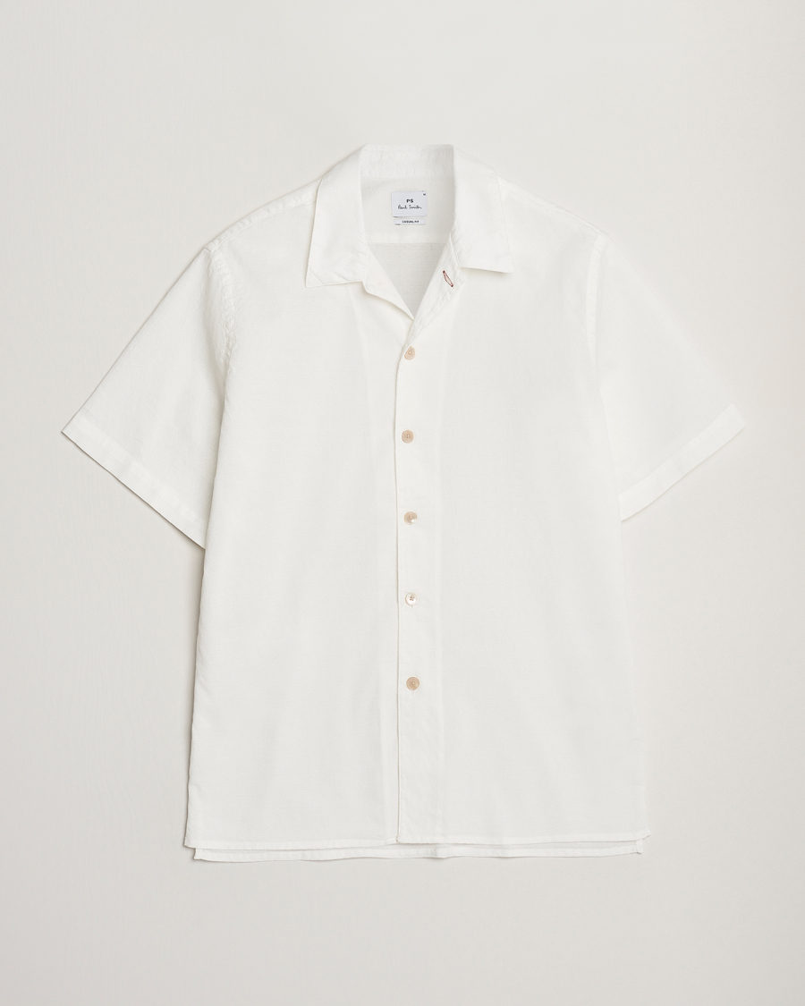 Hombres | Camisas | PS Paul Smith | Structured Short Sleeve Shirt White