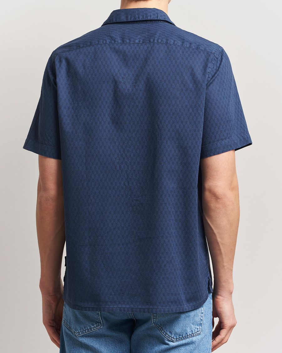 Hombres | Camisas | PS Paul Smith | Structured Short Sleeve Shirt Navy