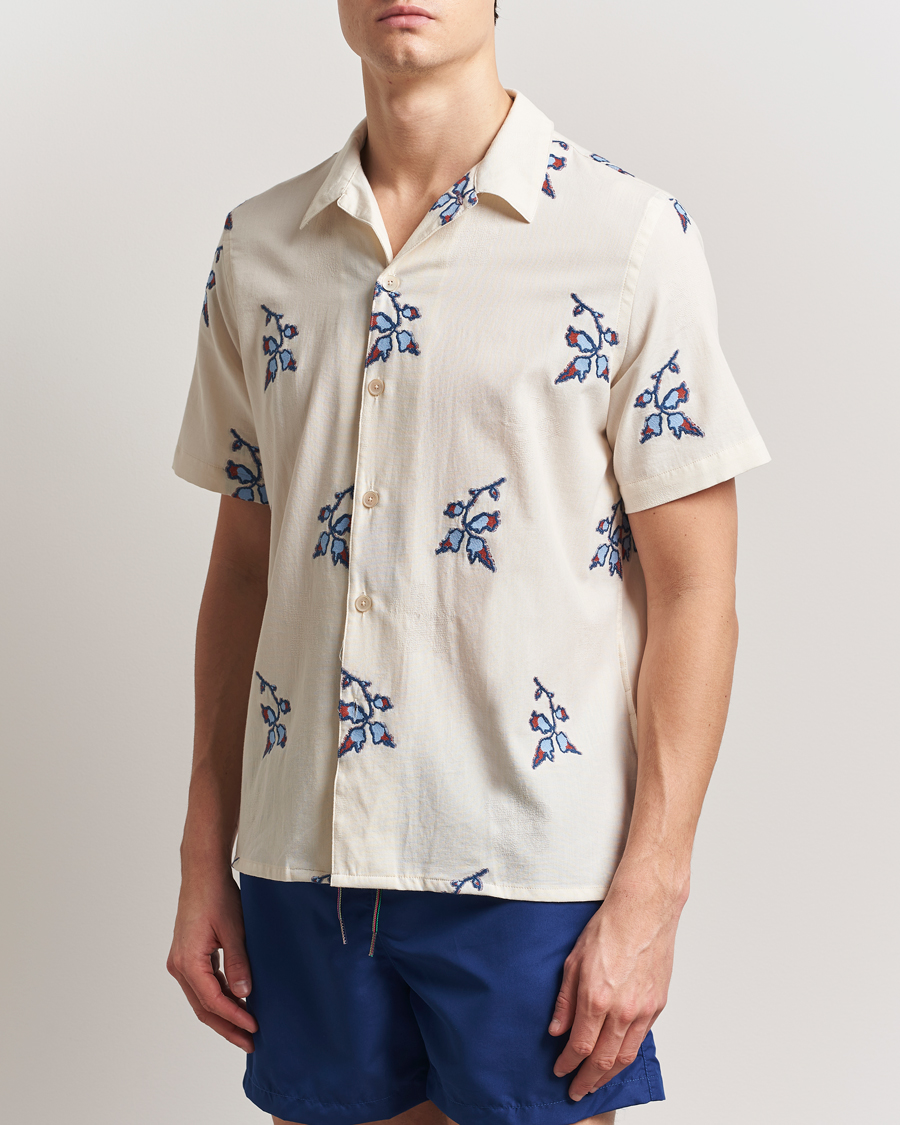 Hombres | Camisas | PS Paul Smith | Flower Short Sleeve Shirt Off White