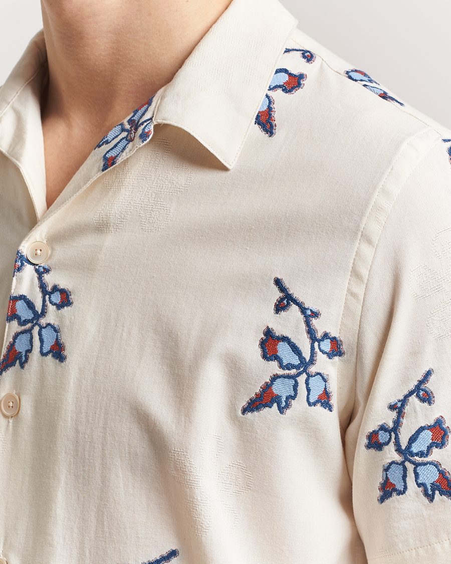 Hombres | Camisas | PS Paul Smith | Flower Short Sleeve Shirt Off White