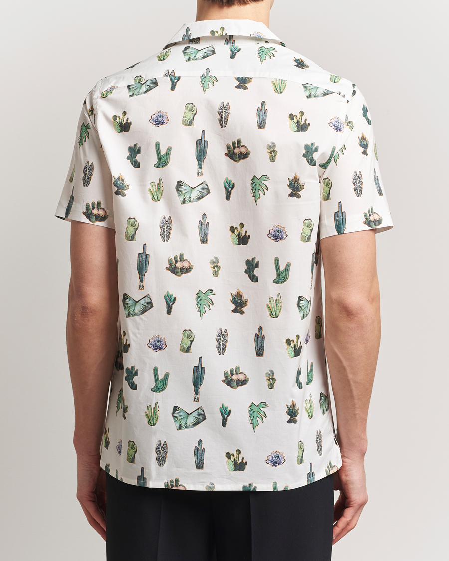 Hombres | Camisas | PS Paul Smith | Cactus Line Up Short Sleeve Shirt White