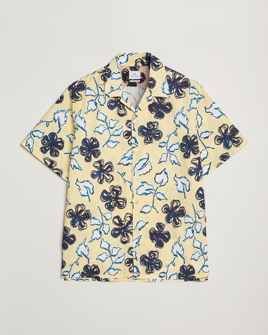 Hombres | Camisas | PS Paul Smith | Floral Short Sleeve Shirt Yellow