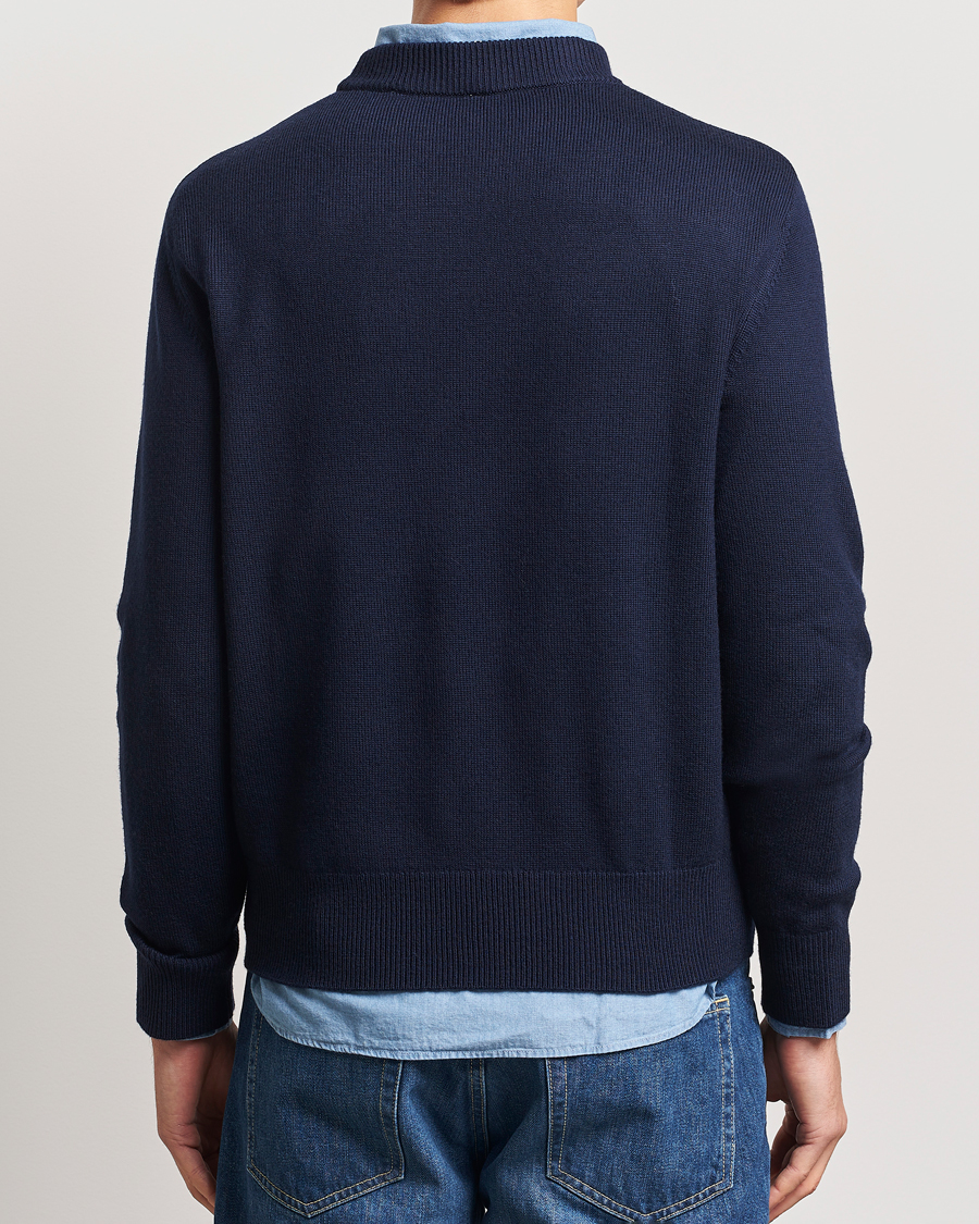 Hombres | Jerséis y prendas de punto | Sunflower | Moon Merino Sweater Navy