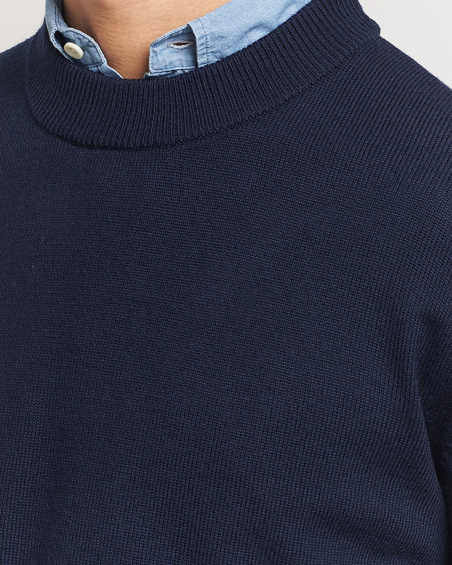 Hombres | Jerséis y prendas de punto | Sunflower | Moon Merino Sweater Navy