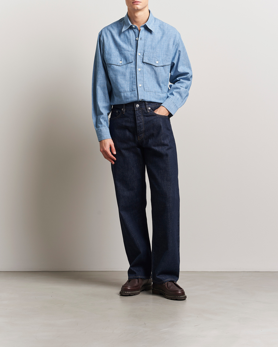 Hombres | Camisas | Sunflower | Loose Jeans Simple Rinse Blue