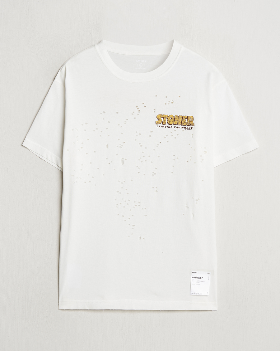 Hombres | Camisetas | Satisfy | Stoner MothTech T-Shirt Off White