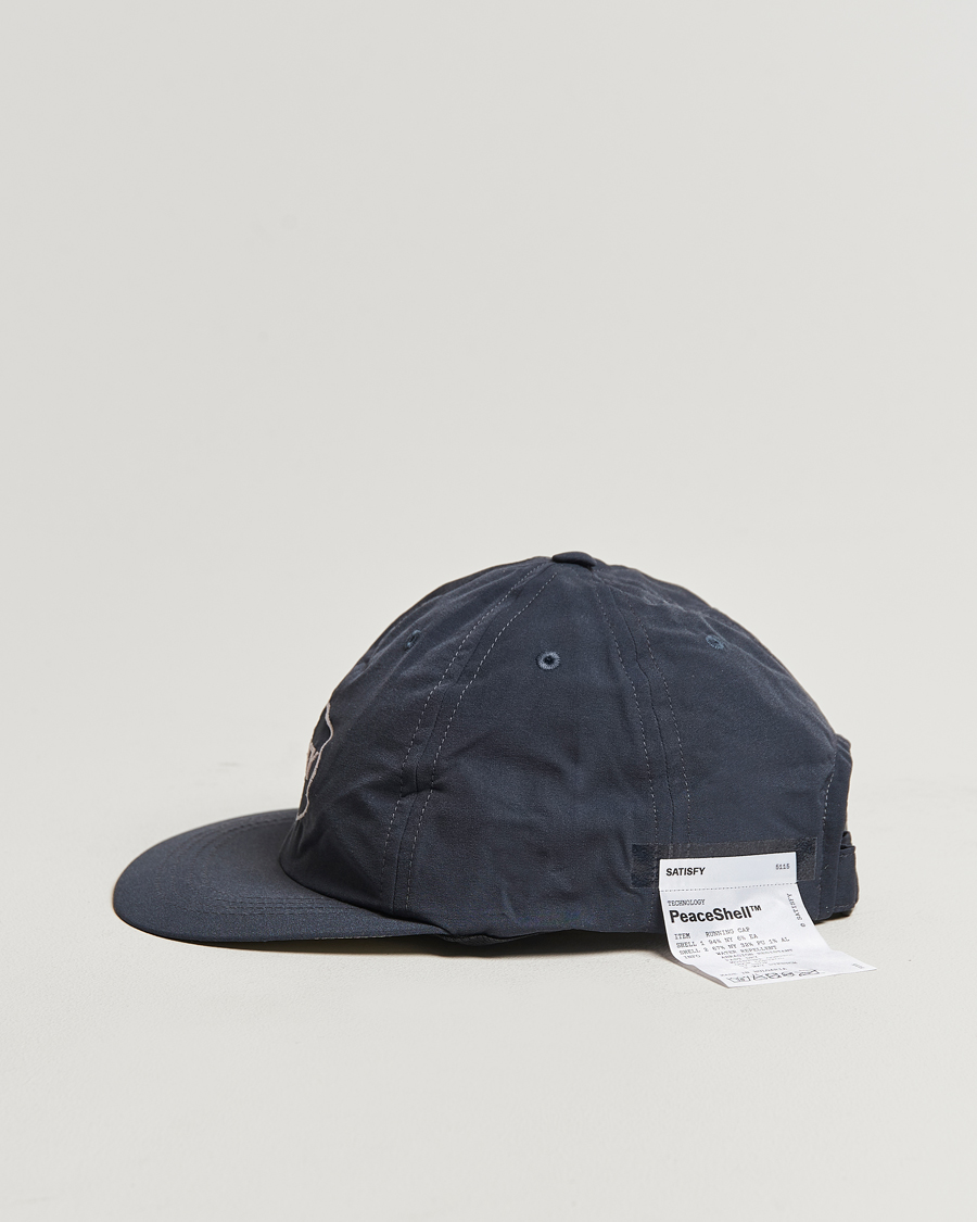 Hombres | Satisfy PeaceShell Running Cap Charcoal | Satisfy | PeaceShell Running Cap Charcoal
